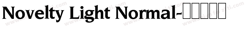 Novelty Light Normal字体转换